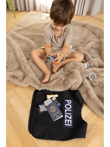 Police Set Wood In Giftbox 8 Pcs